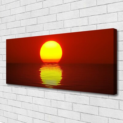 Canvas bild Solnedgång landskap