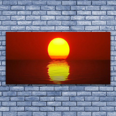 Canvas bild Solnedgång landskap