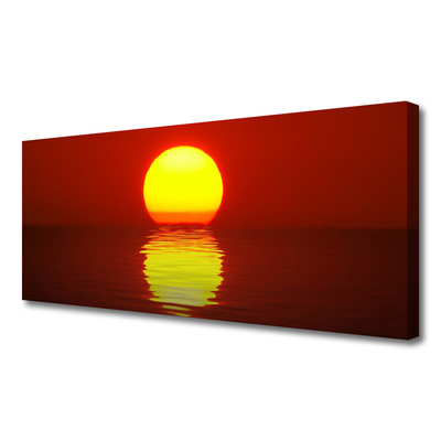 Canvas bild Solnedgång landskap