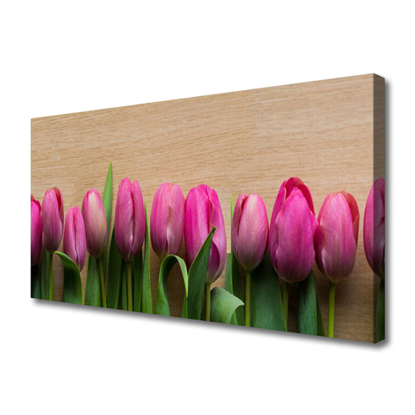 Bild canvas Blommor På Väggen