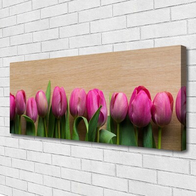 Bild canvas Blommor På Väggen