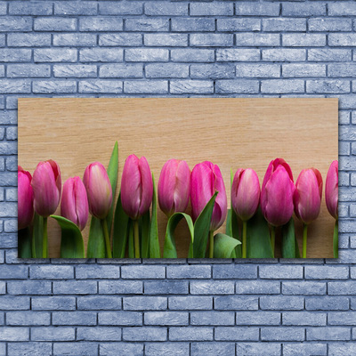 Bild canvas Blommor På Väggen