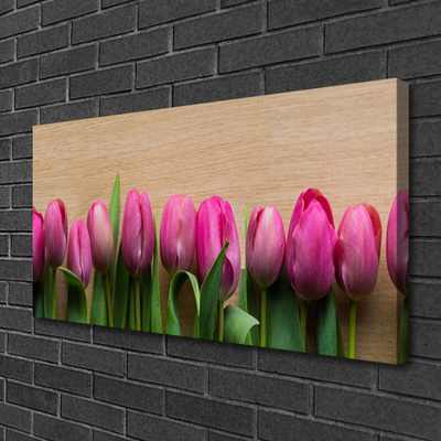 Bild canvas Blommor På Väggen