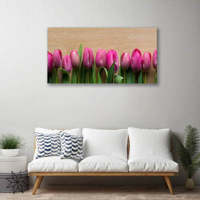 Bild canvas Blommor På Väggen