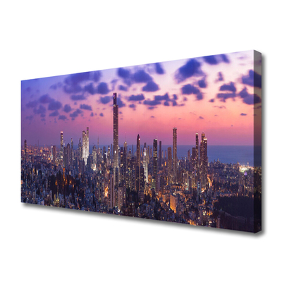 Canvas bild Stadens skyskrapor