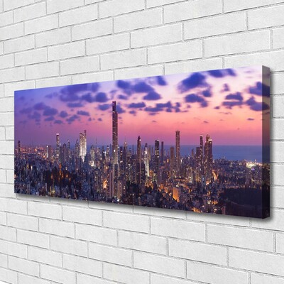 Canvas bild Stadens skyskrapor