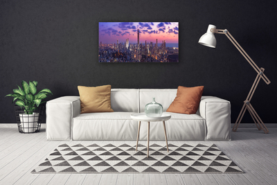 Canvas bild Stadens skyskrapor