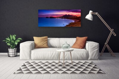 Bild canvas Havsstrandberglandskap