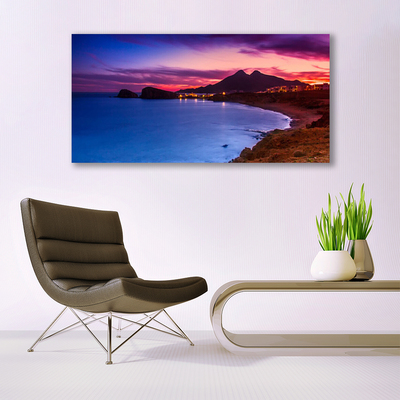 Bild canvas Havsstrandberglandskap