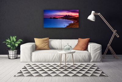 Bild canvas Havsstrandberglandskap