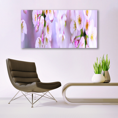 Bild på canvas Blommor På Väggen