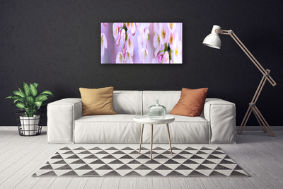 Bild på canvas Blommor På Väggen