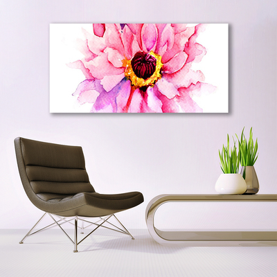 Fototryck canvas Blomma På Väggen