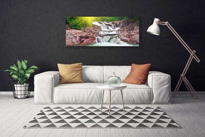 Canvas bild Natur vattenfall