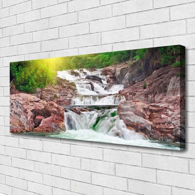 Canvas bild Natur vattenfall