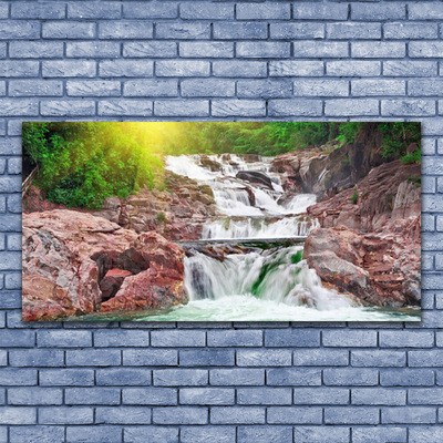 Canvas bild Natur vattenfall