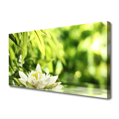 Bild canvas Blomma blad