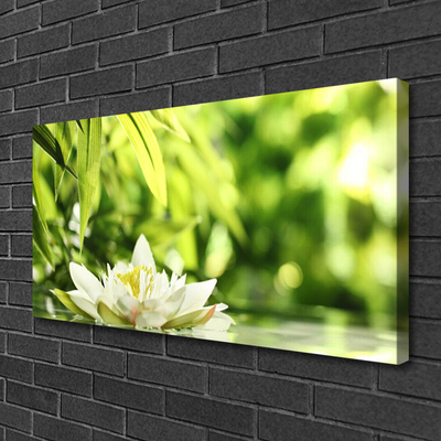 Bild canvas Blomma blad