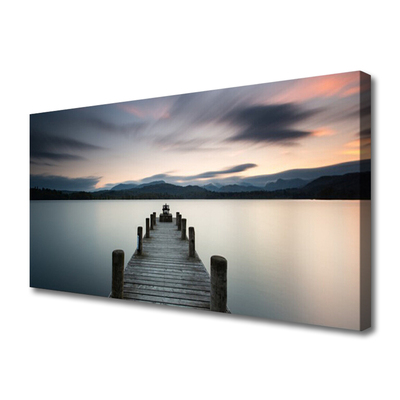 Canvas bild Bridge Sea arkitektur