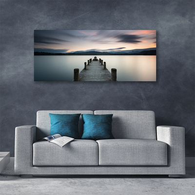 Canvas bild Bridge Sea arkitektur