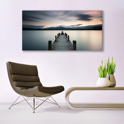 Canvas bild Bridge Sea arkitektur