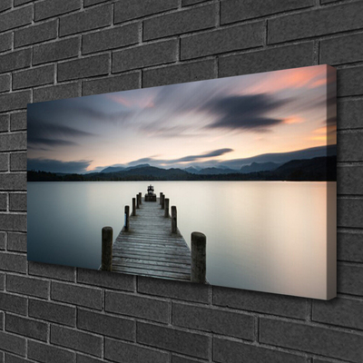 Canvas bild Bridge Sea arkitektur