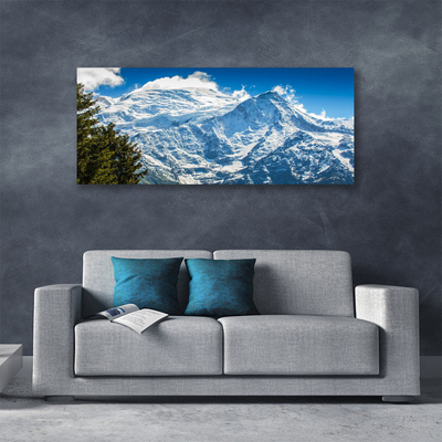 Fototryck canvas Bergträdlandskap