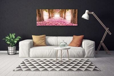 Bild på canvas Träd Rosor Blommor Natur