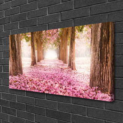 Bild på canvas Träd Rosor Blommor Natur