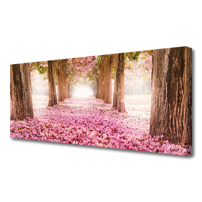 Bild på canvas Träd Rosor Blommor Natur