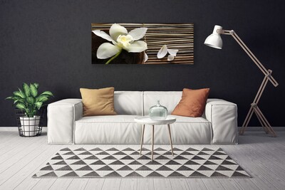 Fototryck canvas Blomma På Väggen