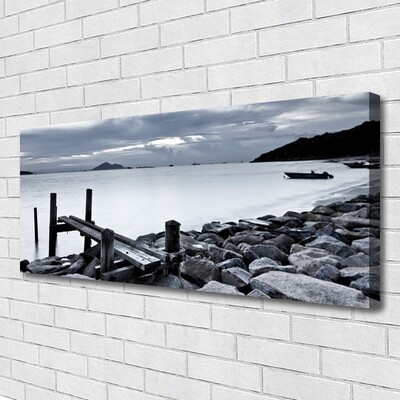 Bild på canvas Strandstenar landskap