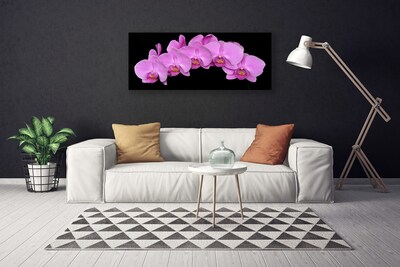 Fototryck canvas Blommor På Väggen