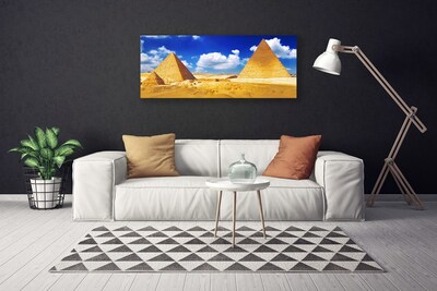 Canvas bild Ökenpyramidlandskap