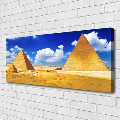 Canvas bild Ökenpyramidlandskap