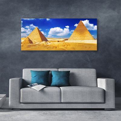 Canvas bild Ökenpyramidlandskap