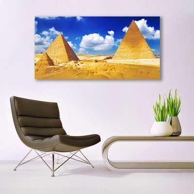 Canvas bild Ökenpyramidlandskap