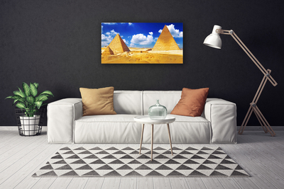 Canvas bild Ökenpyramidlandskap