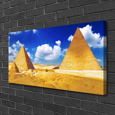 Canvas bild Ökenpyramidlandskap