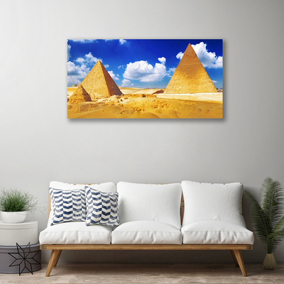 Canvas bild Ökenpyramidlandskap