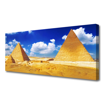 Canvas bild Ökenpyramidlandskap