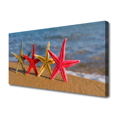 Foto till canvastavla Beach Starfish Art