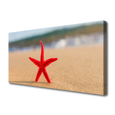 Fototryck canvas Beach Starfish Art