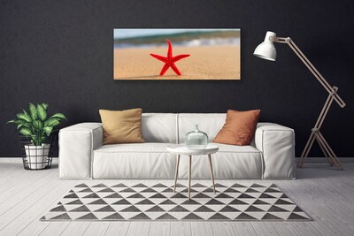 Fototryck canvas Beach Starfish Art