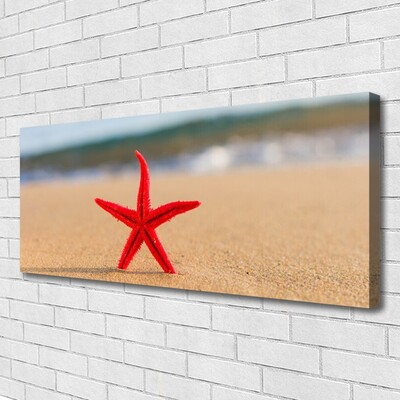 Fototryck canvas Beach Starfish Art