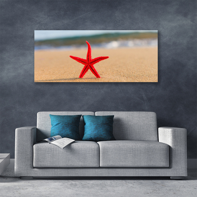 Fototryck canvas Beach Starfish Art