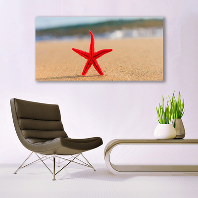 Fototryck canvas Beach Starfish Art