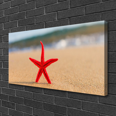 Fototryck canvas Beach Starfish Art