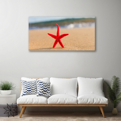 Fototryck canvas Beach Starfish Art