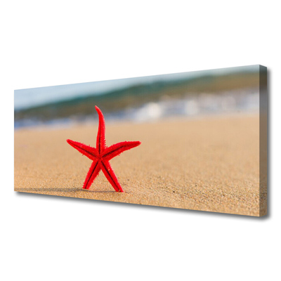 Fototryck canvas Beach Starfish Art